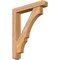 Ekena Millwork Balboa Craftsman Smooth Bracket w/ Offset Brace, Western Red Cedar, 5 1/2"W x 30"D x 38"H BKT0604X30X38BOA04SWR - alternate 1